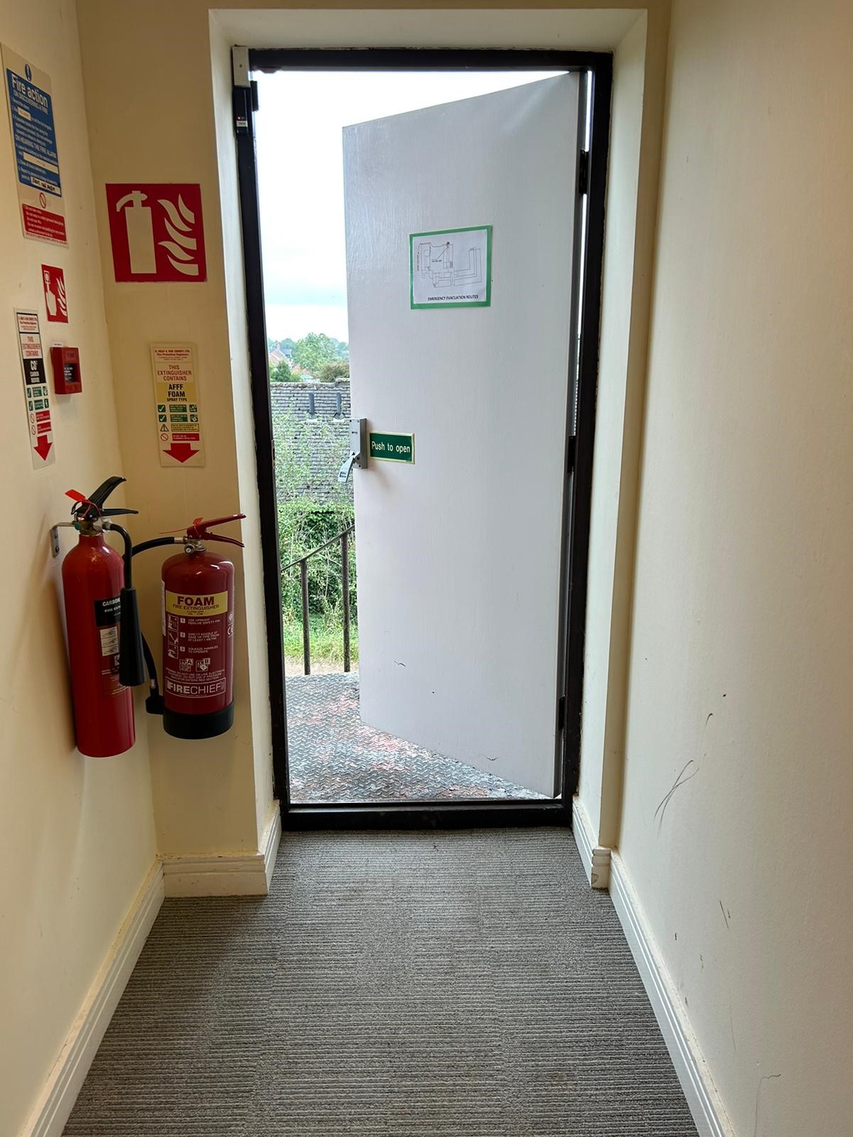 Fire exit and fire doors
