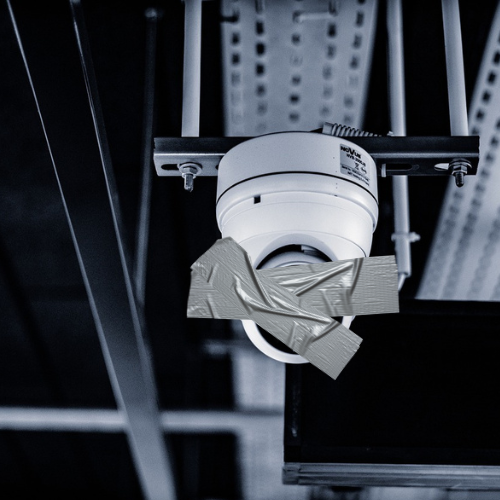 Surveillance camera masking alerts